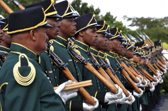 Funérailles de Nelson Mandela à Qunu en Afrique du Sud le 15 décembre 2013.