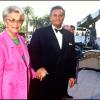 Roger Hanin et son épouse, Christine Gouze-Rénal, au Festival de Cannes, mai 1993.