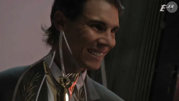 Rafael Nadal lors du trophée des Champions des Champions au Pavillon Gabriel à Paris le 19 décembre 2013