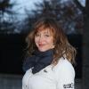 Exclusif - Julie Ferrier arrivant à l'enregistrement de l'émission Vivement dimanche à Paris le 18 décembre 2013 (diffusion sur France 2 le 22 décembre)