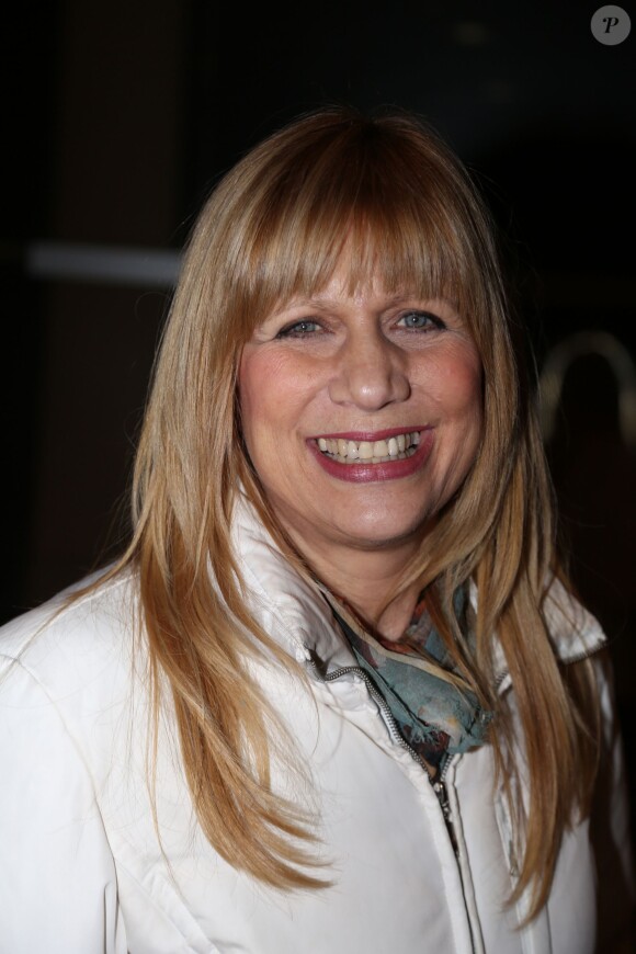 Exclusif - Annie Gautrat, alias Stone arrivant à l'enregistrement de l'émission Vivement dimanche à Paris le 18 décembre 2013 (diffusion sur France 2 le 22 décembre)