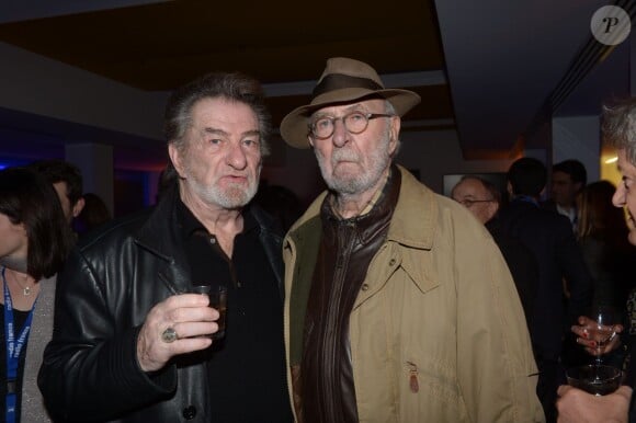 Exclusif - Eddy Mitchell, Jean-Pierre Marielle lors du 50e anniversaire de la maison de la radio à Paris le 17 decembre 2013.