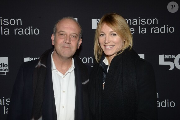 Exclusif - Philippe Dana, Florence Dauchez lors du 50e anniversaire de la maison de la radio à Paris le 17 decembre 2013.