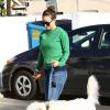 La jolie Olivia Wilde, enceinte, dépose son chien au camp pour animaux domestique K-9 Camp à Los Angeles, le 20 décembre 2013.