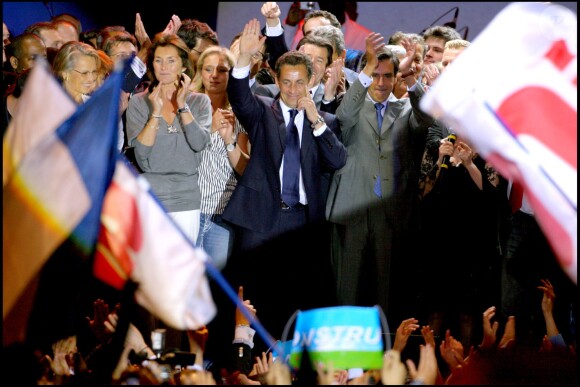 Cécilia Attias était au côté de Nicolas Sarkozy le soir de sa victoire place de la Concorde, le 7 mai 2007. 