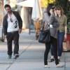 Exclusif - David Arquette et sa girlfriend Christina McLarty, enceinte, font du shopping à West Hollywood, le 23 décembre 2013.
