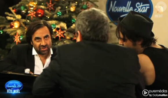 André Manoukian et Soan dans Nouvelle Star fête Noël, le 26 décembre 2013 sur D8.