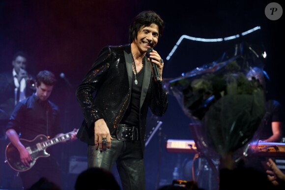 Exclusif - Le chanteur Jean-Luc Lahaye en concert à l'occasion de son 61e anniversaire, au Théâtre Dejazet à Paris, le 23 décembre 2013.