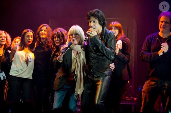 Exclusif - Lana Sebastian qui a composé le titre "Femme" pour Jean-Luc Lahaye lors du concert de Jean-Luc Lahaye à l'occasion de son 61e anniversaire, au Théâtre Dejazet à Paris, le 23 décembre 2013.