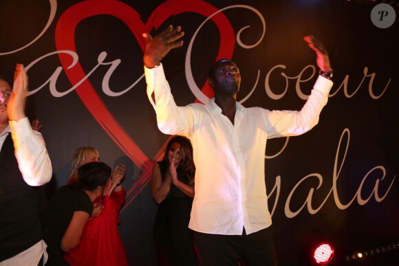 Omar Sy - Soirée du 8e gala de charité "Par Coeur" pour l'association "Make a Wish" à Collonges, le 26 septembre 2013.