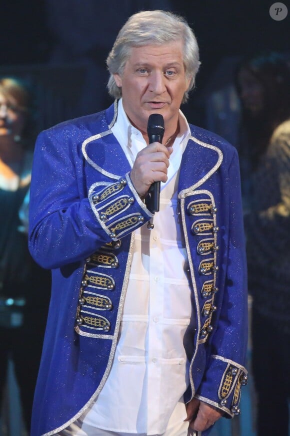 Exclusif - Patrick Sébastien à l'enregistrement de l'émission "Les Années Bonheur", diffusée le 2 novembre 2013.