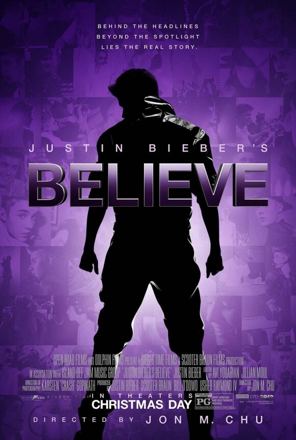 Believe, le deuxième documentaire de Justin Bieber, en salles depuis le 25 décembre 2013.