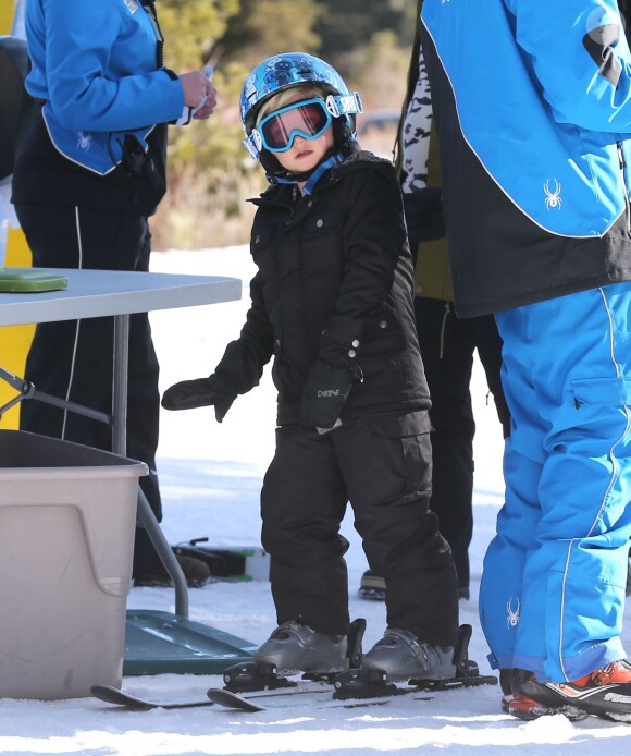 Zuma, 5 ans, en plein cours de ski à Mammoth, le 1er janvier 2014.