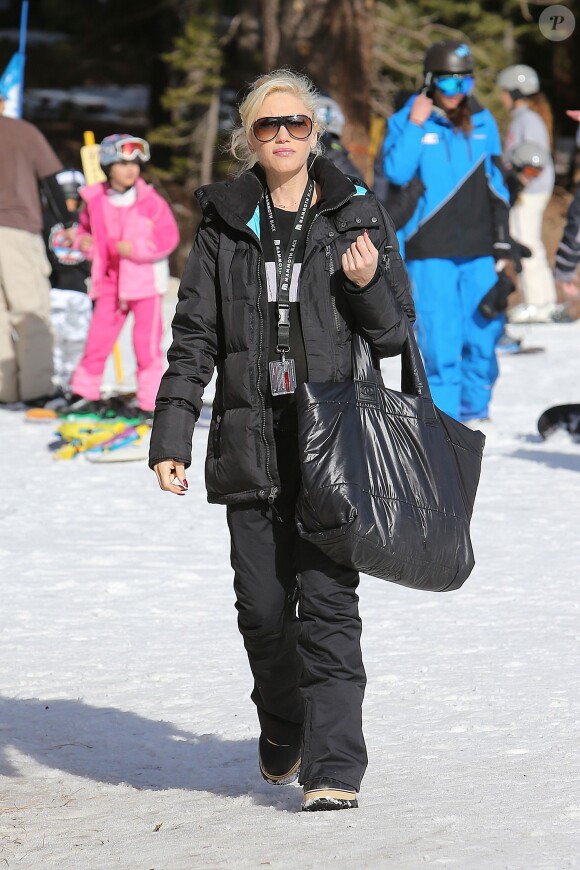 Gwen Stefani, enceinte et en vacances à Mammoth, le 30 décembre 2013.