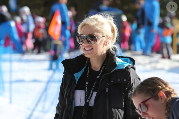 Gwen Stefani, enceinte et détendue en vacances à Mammoth. Le 30 décembre 2013.