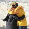 Retrouvailles chaleureuses pour Seal et Gwen Stefani dans la station de ski de Mammoth, le 30 décembre 2013.