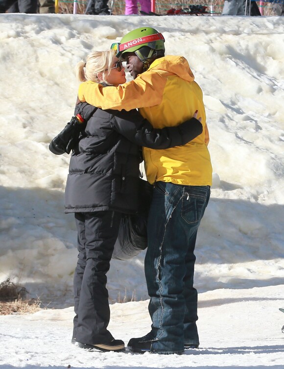 Seal et Gwen Stefani à Mammoth, le 30 décembre 2013.