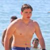 Prince Jackson, sur la plage à Honolulu, le 24 décembre 2013.