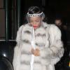 Rihanna arrive au 40/40 à New York. Le 1er janvier 2014.