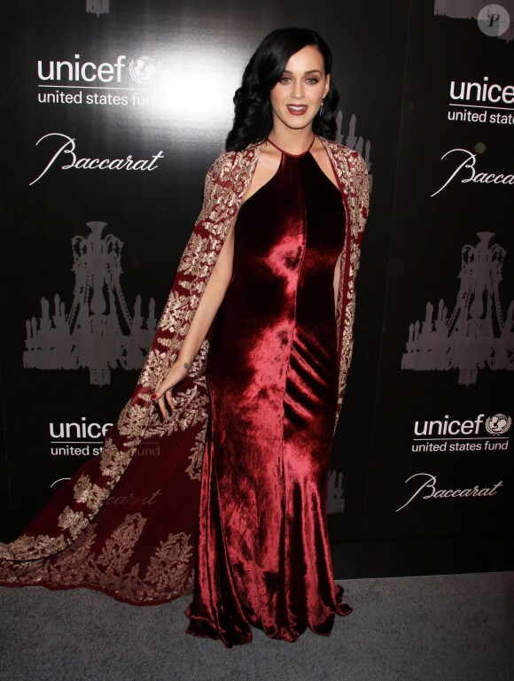 Katy Perry  lors de la soirée UNICEF Snowflake Ball à New York, le 3 décembre 2013