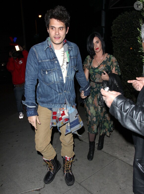 Katy Perry et John Mayer au restaurant "Osteria Mozza" de Hollywood le 4 janvier 2013