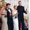 Sean Penn, Tim Robbins, Charlize Theron et Renée Zellweger lors de la cérémonie des Oscars 1994
