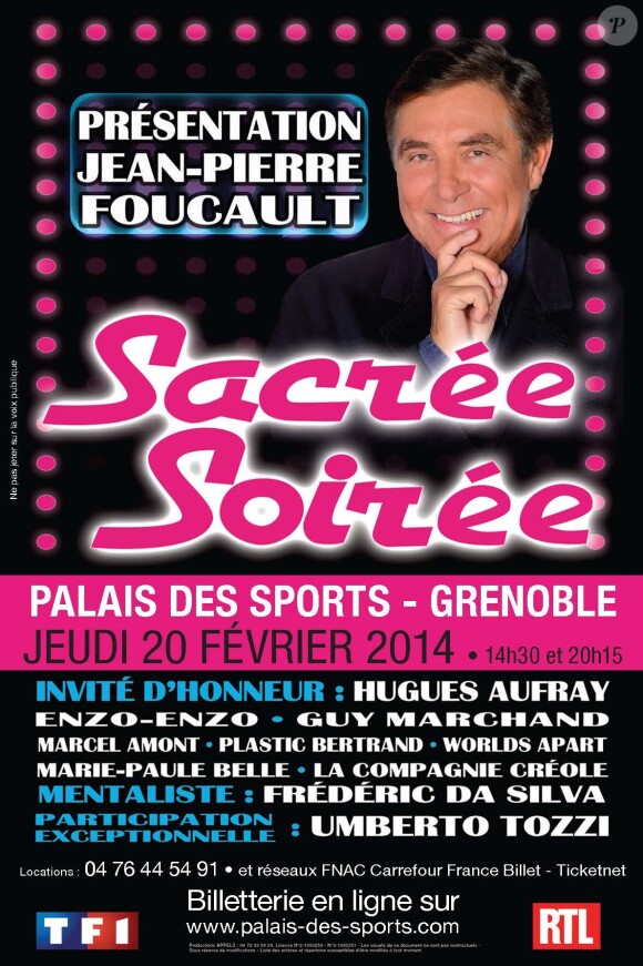 La tournée Sacrée Soirée sillonnera la France dès le 20 février 2014.