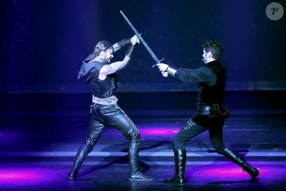 Exclu - Premier jour du spectacle musical "Robin des Bois, Ne renoncez jamais" au Palais des Congrès à Paris, le 26 Septembre 2013.