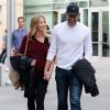 Emily Blunt, enceinte, et son mari John Krasinski à Los Angeles le 4 janvier 2014