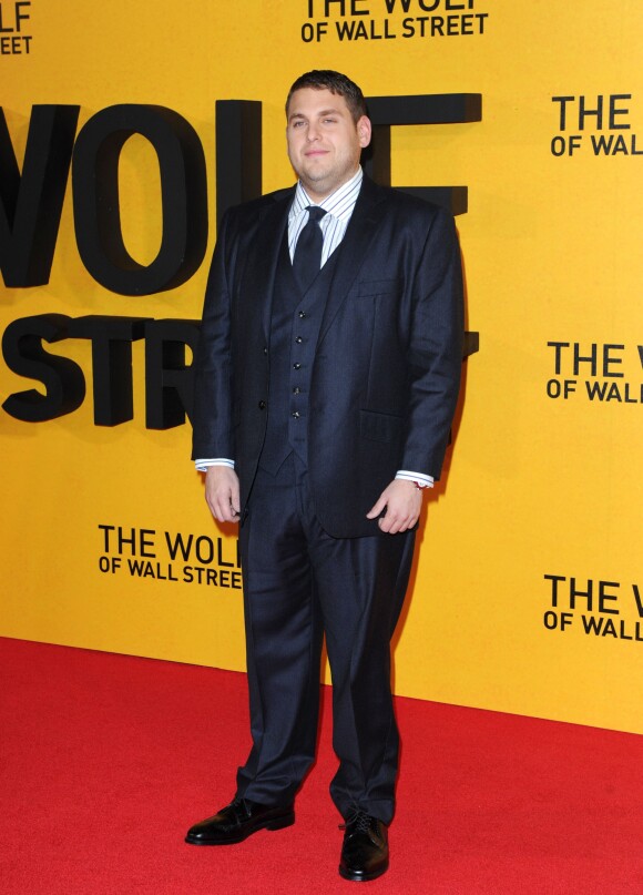 Jonah Hill lors de la première du film Le loup de Wall Street au Odeon Leicester Square à Londres, le 9 janvier 2014.