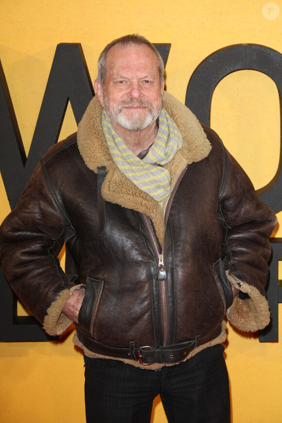 Terry Gilliam lors de la première du film Le loup de Wall Street au Odeon Leicester Square à Londres, le 9 janvier 2014.