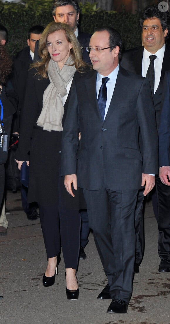 François Hollande et Valérie Trierweiler à Paris, le 20 mars 2013.
