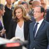 François Hollande et Valérie Trierweiler lors des 29e journées du patrimoine, à Paris, le 16 septembre 2012.