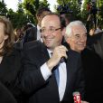Valérie Trierweiler et François Hollande au Grand Palais à Paris, le 9 mai 2012.