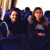Vincent Cerutti et Sandrine Quétier en route pour Nantes, le 11 janvier 2014.