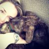 Lindsey Vonn et son nouveau chien Leo - janvier 2014.