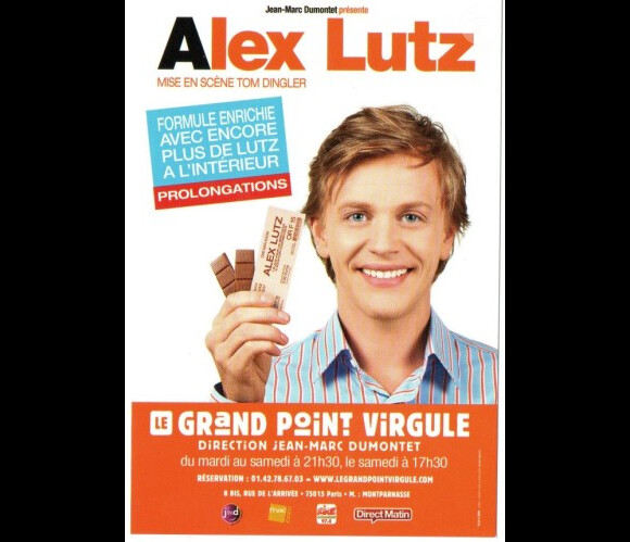 Alex Lutz, actuellement au théâtre avec son one-man show.