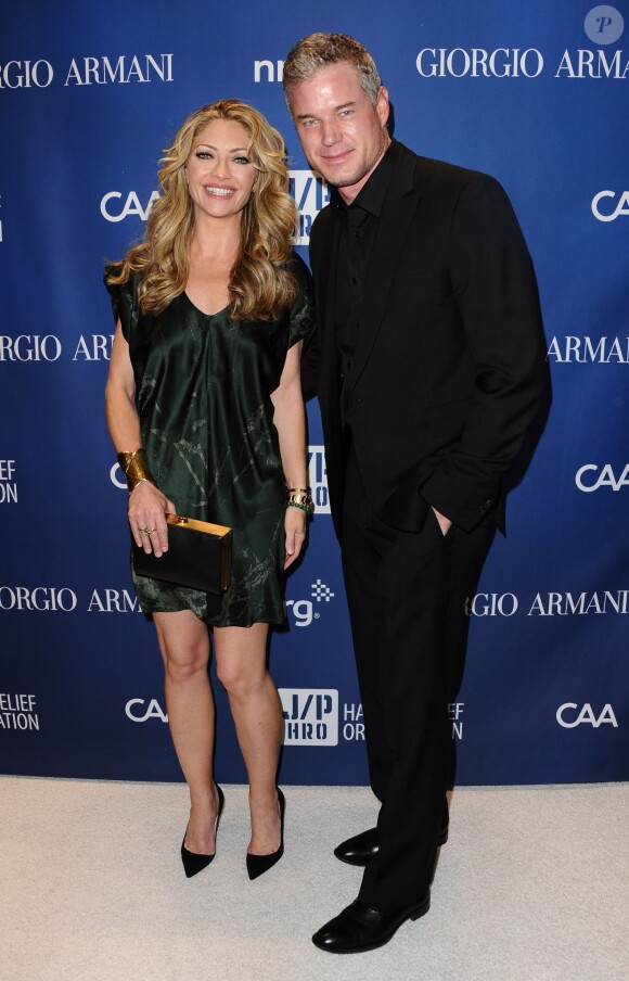 Rebecca Gayheart et Eric Dane lors du gala de charité organisé par Sean Penn au profit d'Haïti à Los Angeles, le 11 janvier 2014.