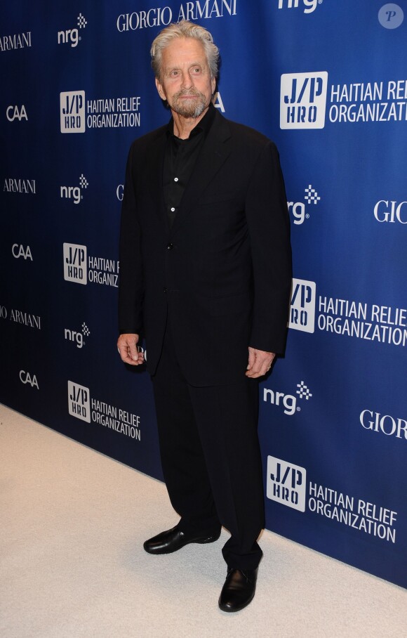 Michael Douglas lors du gala de charité organisé par Sean Penn au profit d'Haïti à Los Angeles, le 11 janvier 2014.