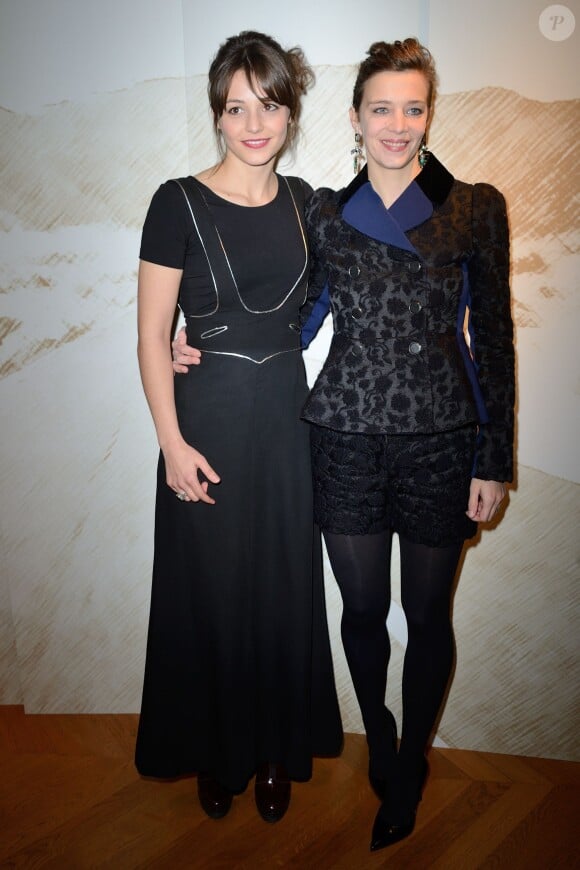 Pauline Parigot et Céline Sallette lors du cocktail dans les salons Chaumet pour les Révélations des César, à Paris le 13 janvier 2014
