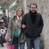 Le prince Nikolaos et la princesse Tatiana de Grèce se promenant le 12 janvier 2014 à Athènes, où ils sont venus s'installer à l'automne 2013