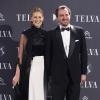 Le prince Nikolaos et la princesse Tatiana de Grèce à Madrid le 2 décembre 2013 lors des Telva Awards, qui ont notamment récompensé la princesse pour son action avec l'association DESMOS.