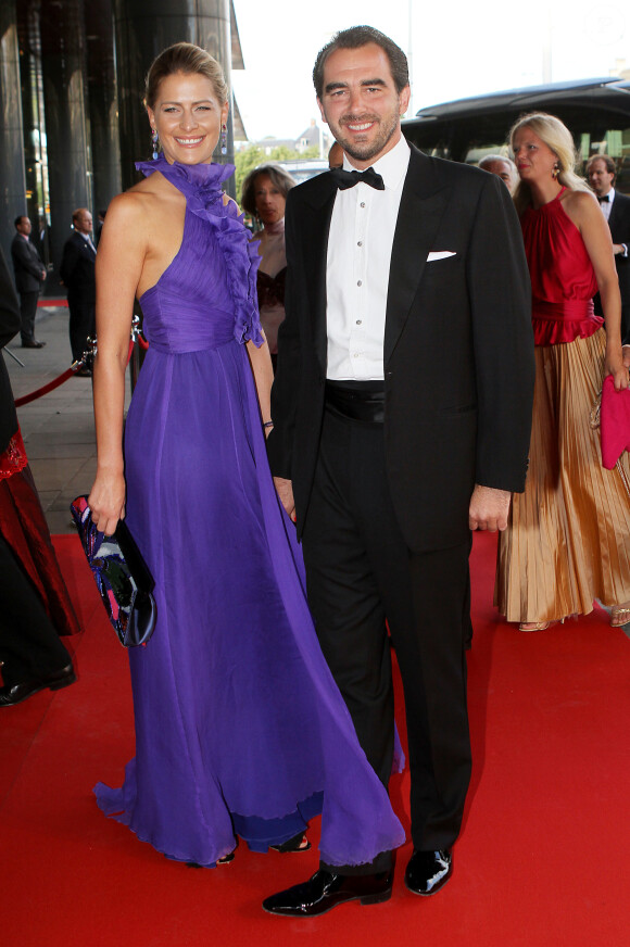 Le prince Nikolaos et la princesse Tatiana de Grèce à Amsterdam le 27 mai 2011 pour le concert des 40 ans de Maxima des Pays-Bas.