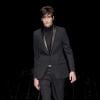 Alain-Fabien Delon défile pour la maison Gucci lors de la Fashion Week à Milan le 13 janvier 2014
