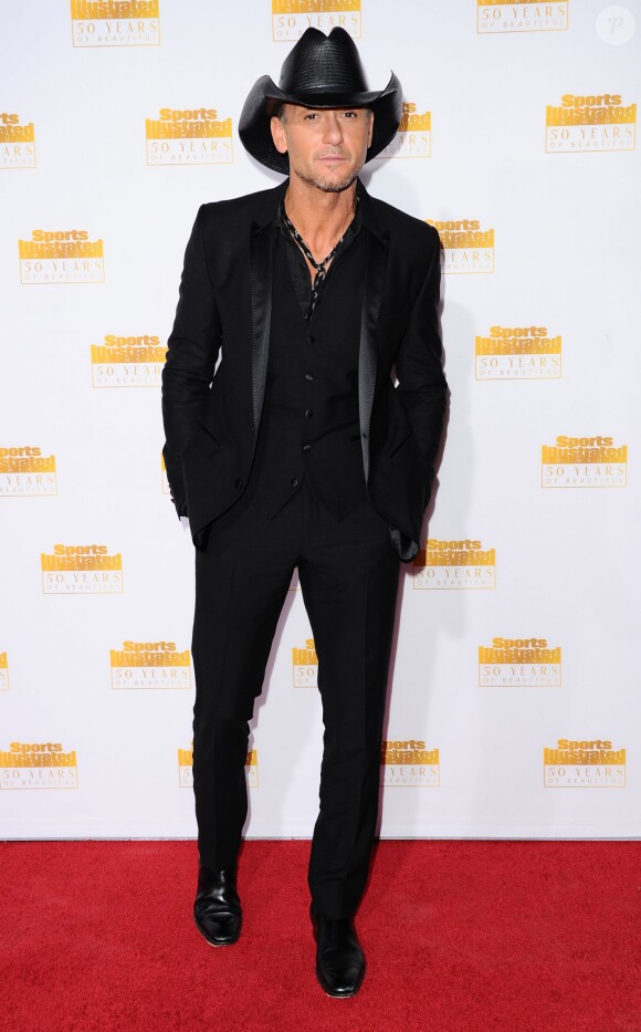 Tim McGraw à la soirée anniversaire des 50 ans du magazine Sports Illustrated Swimsuit Issue à Los Angeles, le 14 janvier 2014.