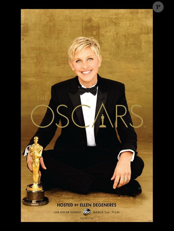 Oscars 2014 : l'affiche officielle avec la présentatrice Ellen DeGeneres
