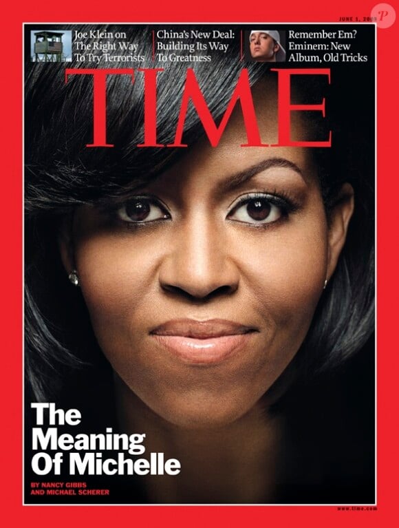 Michelle Obama en couverture du magazine TIME. Juin 2009.