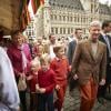 Le roi Philippe de Belgique en famille le 22 septembre 2013 à Bruxelles.