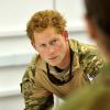 Le prince Harry en Afghanistan, à Camp Bastion dans la province du Helmand, lors de sa mission de septembre 2012 à janvier 2013. En janvier 2014, le Captain Wales, commandant d'Apache, renonce à piloter pour prendre un poste dans les bureaux de l'état-major, à Londres.