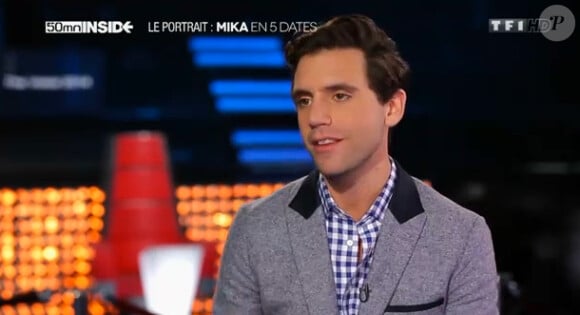 Mika, interviewé dans 50 Minutes Inside, le samedi 18 janvier 2014.